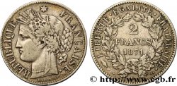 2 francs Cérès, avec légende 1871 Bordeaux F.265/7
