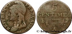 5 centimes Dupré, petit module 1796 Paris F.113/1