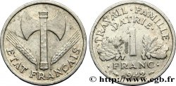 1 franc Francisque, légère 1942 Paris F.223/2 TTB42 