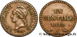 Un centime Dupré, IIe République 1848 Paris F.101/1