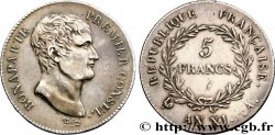 5 francs Bonaparte Premier Consul, SANS POINT 1803 Paris F.301/1 var. TTB48 