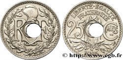 25 centimes Lindauer, Cmes souligné, perforation décalée 1915  F.170/3 var.