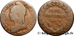 Cinq centimes Dupré, grand module 1798 Bordeaux F.115/41