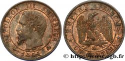 Un centime Napoléon III, tête nue 1854 Bordeaux F.102/13