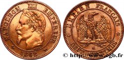 Deux centimes Napoléon III, tête laurée, buste définitif 1862 Bordeaux F.108A/7