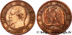 Deux centimes Napoléon III, tête nue 1854 Bordeaux F.107/16
