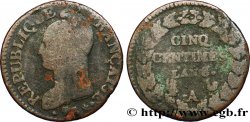 Cinq centimes Dupré, grand module 1800 Paris F.115/88
