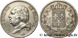 5 francs Louis XVIII, tête nue 1816 Toulouse F.309/9