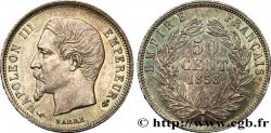 50 centimes Napoléon III, tête nue 1858 Paris F.187/9