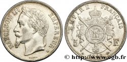 5 francs Napoléon III, tête laurée 1868 Strasbourg F.331/13