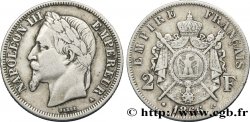 2 francs Napoléon III, tête laurée 1866 Paris F.263/2