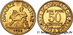 50 centimes Chambres de Commerce 1928 Paris F.191/10