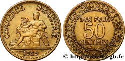 50 centimes Chambres de Commerce 1929 Paris F.191/11