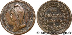 Un décime Dupré, grand module 1799 Paris F.129/20 BB54 