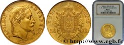 50 francs or Napoléon III, tête laurée 1864 Paris F.548/4