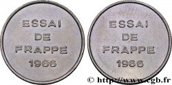 Essai de frappe d’un module de 1/2 franc 1966  G.428  AU 