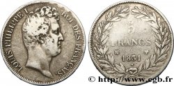 5 francs type Tiolier avec le I, tranche en creux 1831 Marseille F.315/23