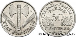 50 centimes Francisque, légère 1943  F.196/2