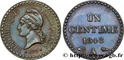 Un centime Dupré, IIe République 1848 Paris F.101/1