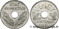 VINGT centimes État français 1941  F.152/2