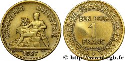 1 franc Chambres de Commerce 1927 Paris F.218/9