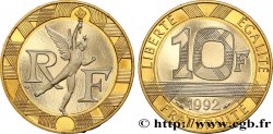 10 francs Génie de la Bastille, BE (Belle Épreuve) 1992 Pessac F.375/8 var.