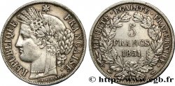 5 francs Cérès, IIe République 1851 Paris F.327/7