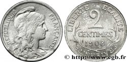 Essai-piéfort de 2 centimes Daniel-Dupuis en aluminium 1908  GEM.7 EP