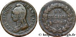 Un décime Dupré, grand module 1797 Paris F.129/1