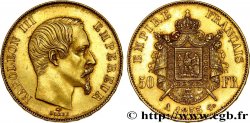 50 francs or Napoléon III, tête nue 1855 Paris F.547/1