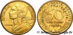 50 centimes Marianne, col à quatre plis 1963 Paris F.197/5