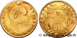 5 francs or Napoléon III, tête nue, grand module 1860 Paris F.501/10