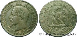 Cinq centimes Napoléon III, tête nue 1854 Lyon F.116/12