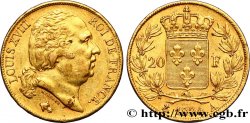 20 francs or Louis XVIII, tête nue 1824 Paris F.519/31