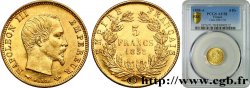 5 francs or Napoléon III, tête nue, grand module 1858 Paris F.501/5