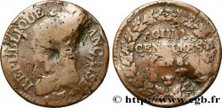 Cinq centimes Dupré, grand module 1800 Lille/Nantes F.115/147