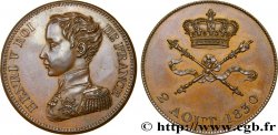 Module de 5 francs pour l’avènement d’Henri V 1830  VG.2687 