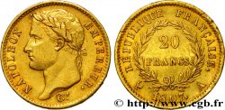 20 francs or Napoléon tête laurée, République française 1807 Paris F.515/1