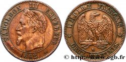 Deux centimes Napoléon III, tête laurée, buste définitif 1862 Bordeaux F.108A/7