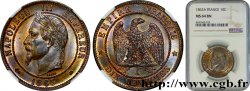 Dix centimes Napoléon III, tête laurée 1863 Paris F.134/10