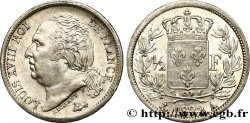 1/2 franc Louis XVIII 1822 Paris F.179/30