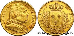 20 francs or Louis XVIII, buste habillé 1815 Paris F.517/10 TTB 