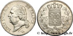 5 francs Louis XVIII, tête nue 1823 Paris F.309/76