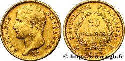 20 francs or Napoléon tête nue, type transitoire 1807 Paris F.514/1