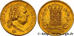 40 francs or Louis XVIII 1816 Perpignan F.542/4