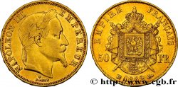50 francs or Napoléon III, tête laurée 1862 Strasbourg F.548/2