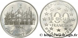 Belle Épreuve 15 écus / 100 francs - Place Saint-Marc (Venise) 1994 Paris F.2008 1