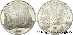 Belle Epreuve 15 écus / 100 francs - Parthénon (Athènes, Grèce) 1995  F./