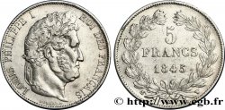 5 francs IIIe type Domard 1845 Lille F.325/9