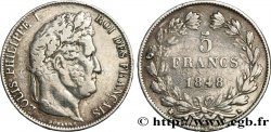 5 francs IIIe type Domard 1848 Bordeaux F.325/19